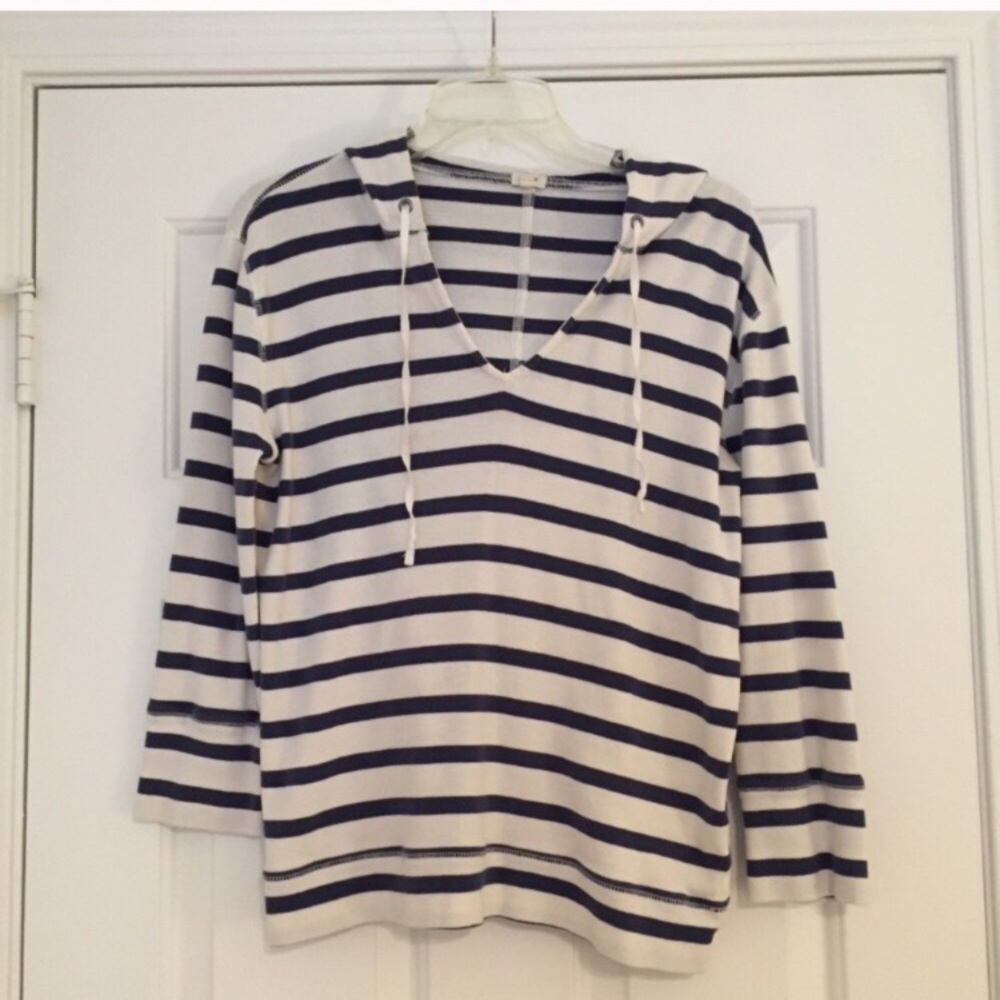 J. Crew Nautical Striped Hoodie